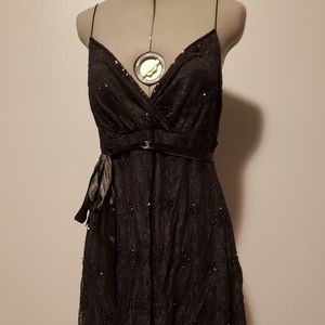 Beaded Black Cocktail Dress